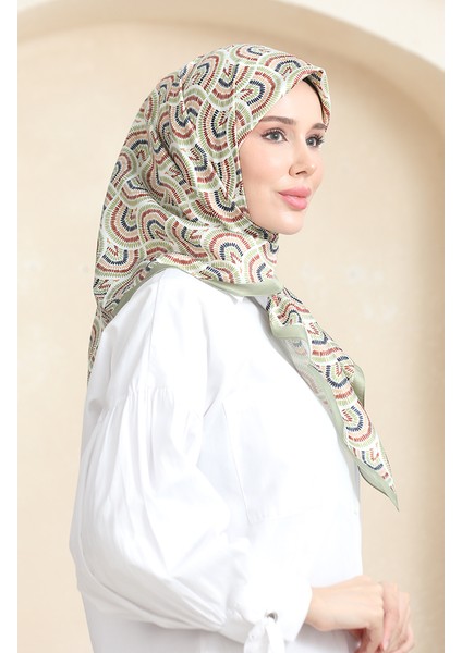 Karaca Rayon Eşarp 81072-13 Fıstık Yeşili Kiremit