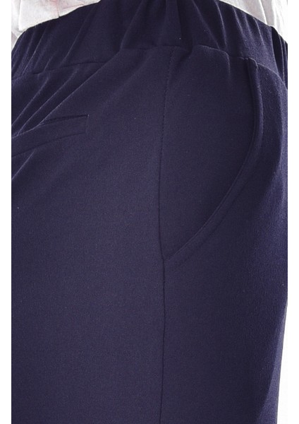 Beli Lastikli Pantolon 1030-06 Lacivert