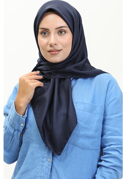 Düz Twill Eşarp Twll-01 Lacivert