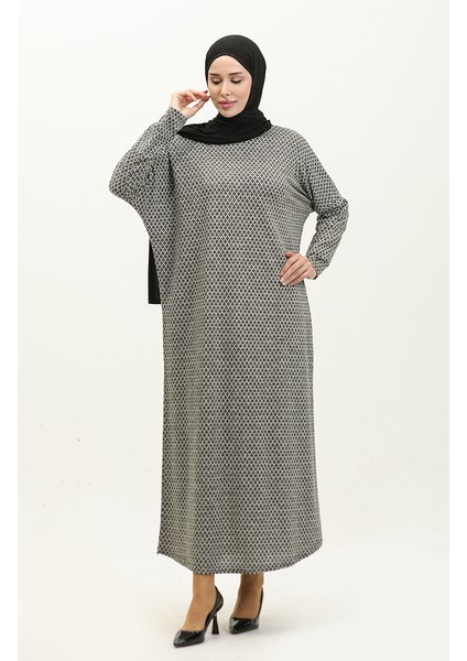 Yarasa Kol Desenli Elbise 8671-01 Siyah fiyatları