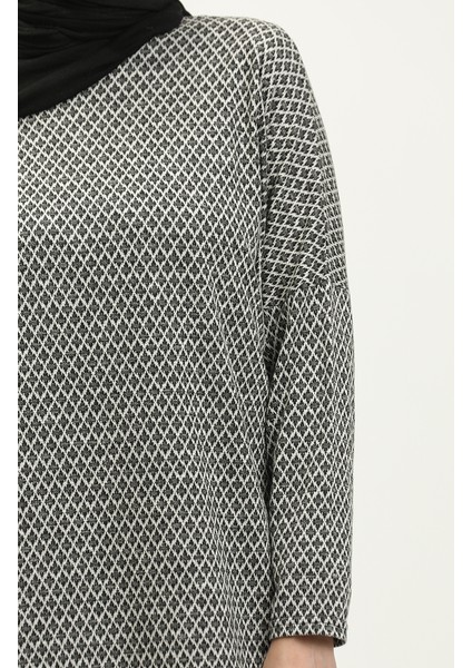 Yarasa Kol Desenli Elbise 8671-01 Siyah fırsatları