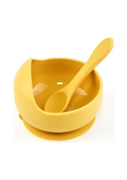 Kase Kendi Kendine Beslenen Eğitim Salyangoz Bebek Anti-Düşme Vantuz Seti Kaşıkla Çocuk Sofra Takımı (Yurt Dışından)