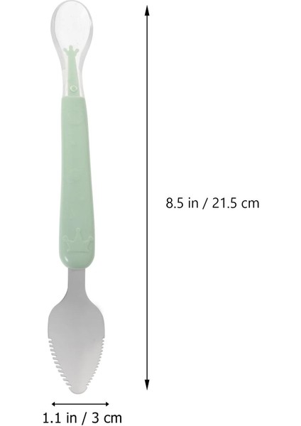 Gıda Takviyesi Kaşık Spatula Seti Çamur Kazıyıcı Diş Tatlı Meyve Çocuk Narenciye (Yurt Dışından)