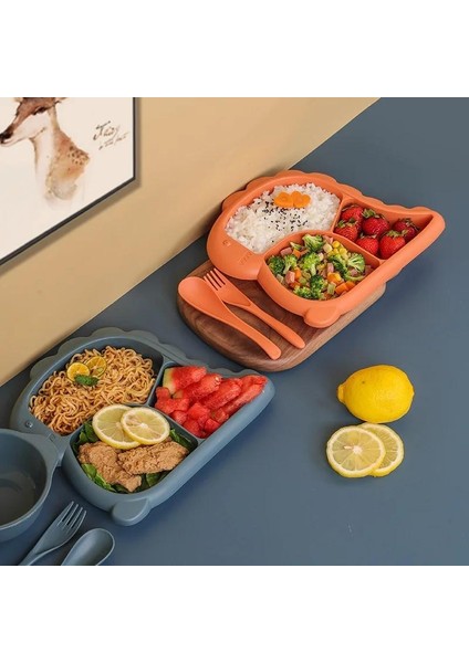 Paketli Beslenme Seti, Çocuk Kaseleri, Tabaklar, Kaşık ve Çatallar, Suya Dayanıklı Çocuk Mutfak Eşyaları, Bpa Içermeyen Malzemeler (Yurt Dışından)