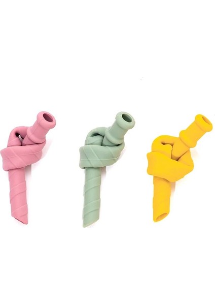 % 100 Gıda Güvenliği Sertifikalı Yumuşak Renkli Pipetler Uzun Esnek Sütlü Içecek Bardağı Erkek Kız Malzemeleri (Yurt Dışından)