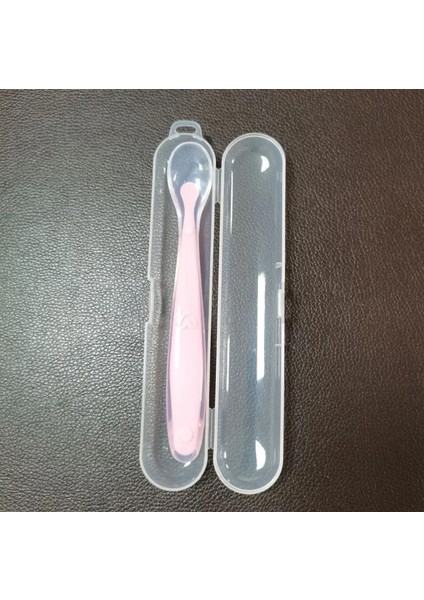 1/2 Parça Kaşık Seti Bebek Yemeyi Öğrenme Eğitimi Yumuşak Kaşık Pp Plastik Kutu Çocuk Çatal Bıçak Takımı Kutusu (Yurt Dışından)