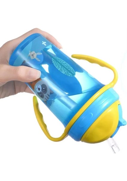 Çocukların Eğitimi Için Pipetli Sevimli Besleme Kabı Bpa Içermeyen Taşınabilir Şişe Sızdırmaz Sap (Yurt Dışından) fiyatları