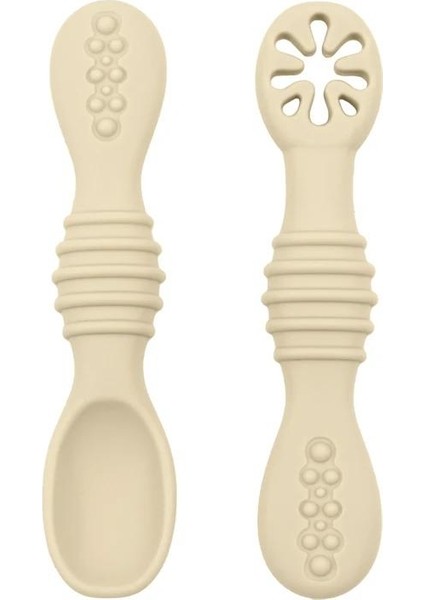 Bebek Sevimli Öğrenme Kaşığı Sofra Seti Gıda Sınıfı Yapışkan Kaşık Çocuk Eğitim Besleme (Yurt Dışından)