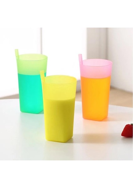 Dahili Içecek Katı Gıda Sınıfı Plastik Su Şişesi Ile 4-12 Yaş Arası Çocuk Bebek Damlatmaz Bardak Parçaları (Yurt Dışından)