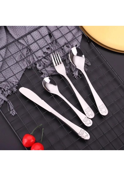 Parça/1 Takım Çay Kaşığı Kaşık Gıda Besleme Çatalı Bıçak Çatal Bıçak Kaşık Seti Paslanmaz Çelik Çocuk Öğrenme Yeme Alışkanlıkları (Yurt Dışından) modelleri