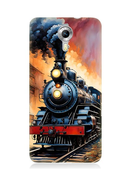 General Mobile Discovery 4g Uyumlu Buharlı Tren Desenli Silikon Kılıf