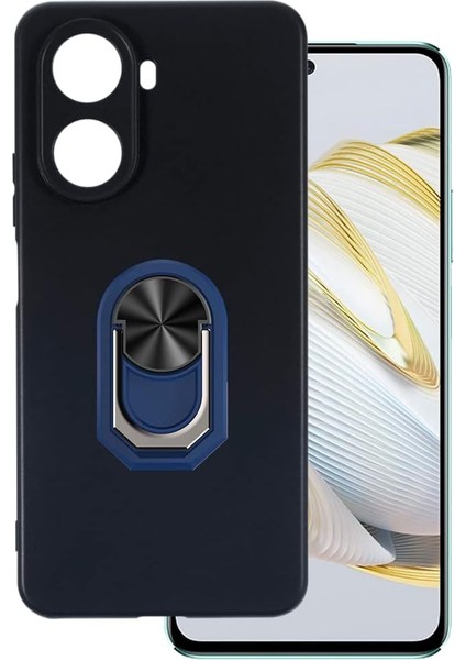 Huawei Nova 10 Se Kılıf Kickstand Yüzüklü Tpu Mat Silikon