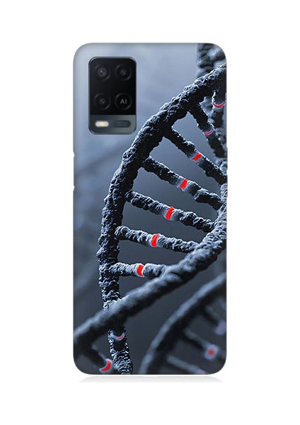 Oppo A54 Uyumlu Dna Sarmalı Desenli Silikon Kılıf
