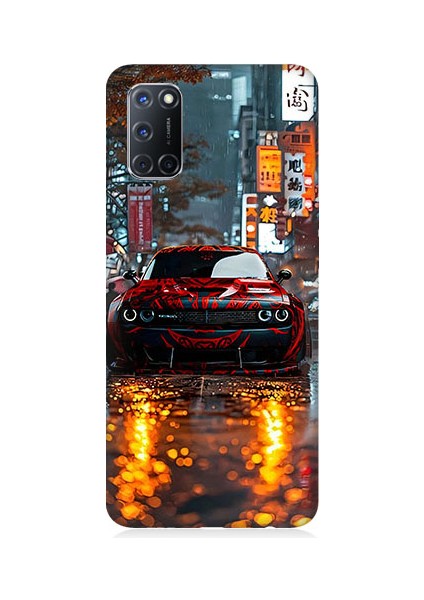 Oppo A72 Uyumlu Gece Araba Desenli Silikon Kılıf