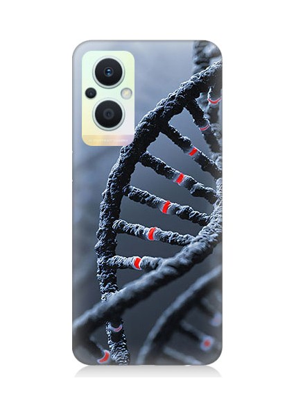 Oppo Reno 7 Lite Uyumlu Dna Sarmalı Desenli Silikon Kılıf