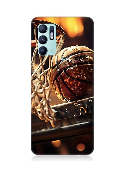 Oppo Reno 6 Uyumlu Uzay Iskeleti Desenli Silikon Kılıf