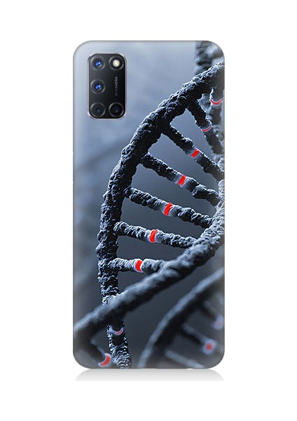 Oppo A92 Uyumlu Dna Sarmalı Desenli Silikon Kılıf
