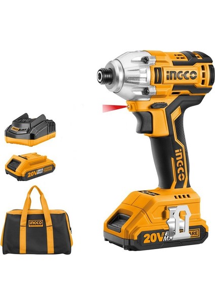 CIRLI2002 20V Lithium-Ion Şarjlı Vidalama 170NM Kömürsüz Motor 2 Bataryalı