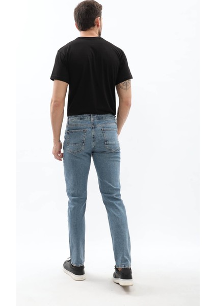 Erkek Likralı Slim Jean Pantolon