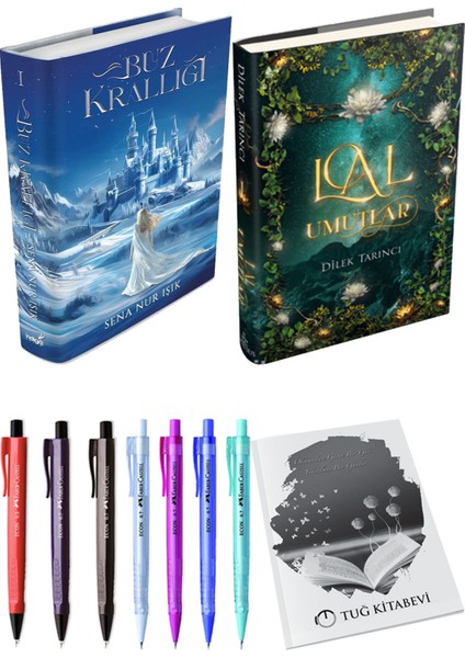 Lal Umutlar 1 Ciltli ve Buz Krallığı Ciltli Sena Nur Işık 2'li Set + Hediyeli