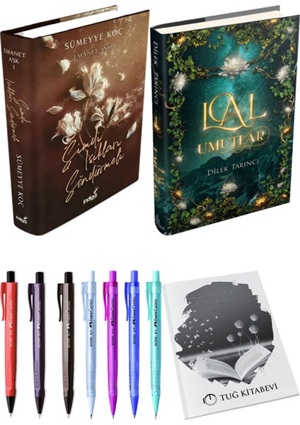 Lal Umutlar 1 Ciltli ve Şimdi Işıkları Söndürmeli Ciltli Sümeyye Koç 2'li Set + Hediyeli