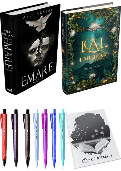 Lal Umutlar 1 Ciltli ve Emare Maske Ciltli Aslı Arslan 2'li Set + Hediyeli