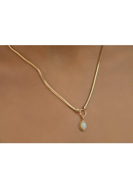 Altın Opal İtalyan Zincir