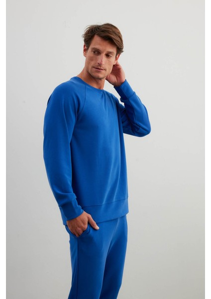 Erkek Soft Touch Reglan Kollu Sweatshirt