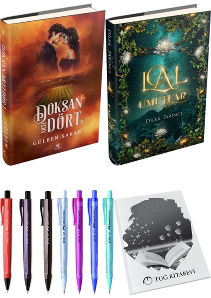 Lal Umutlar 1 Ciltli ve Doksan Artı Dört 2 Ciltli Gülben Sakar 2li Set + Hediyeli