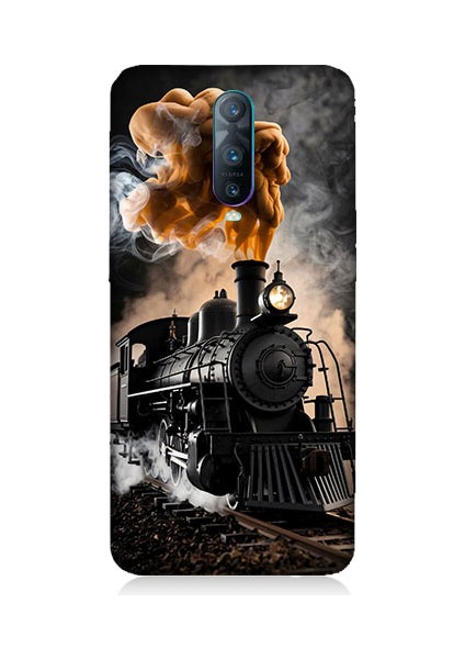 Oppo Rx 17 Pro Uyumlu Kara Tren Desenli Silikon Kılıf
