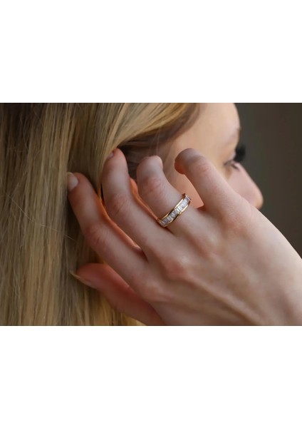 LUXURY COLLECTİON 0,82ct Yarımtur Yüzük indirimleri