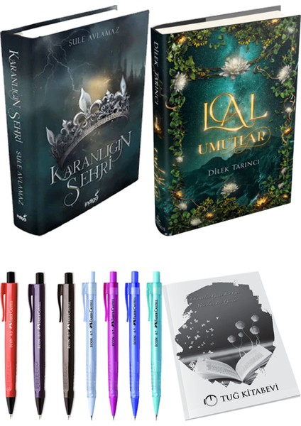 Lal Umutlar 1 Ciltli ve Karanlığın Şehri 1 Ciltli Şule Avlamaz 2'li Set + Hediyeli