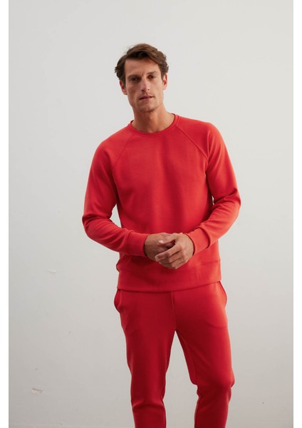 Erkek Soft Touch Reglan Kollu Sweatshirt