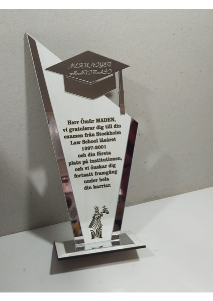 Hukuk Mezuniyeti-Adalet Temalı Mdf-Pleksi Plaket (Hediye-Madalya) Kişi Ye Özel Isim fiyatları