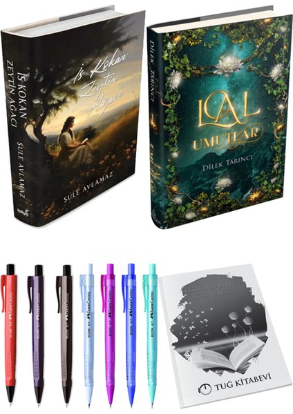 Lal Umutlar 1 Ciltli ve Is Kokan Zeytin Ağacı Ciltli Şule Avlamaz 2'li Set + Hediyeli