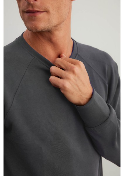 Erkek Soft Touch Reglan Kollu Sweatshirt