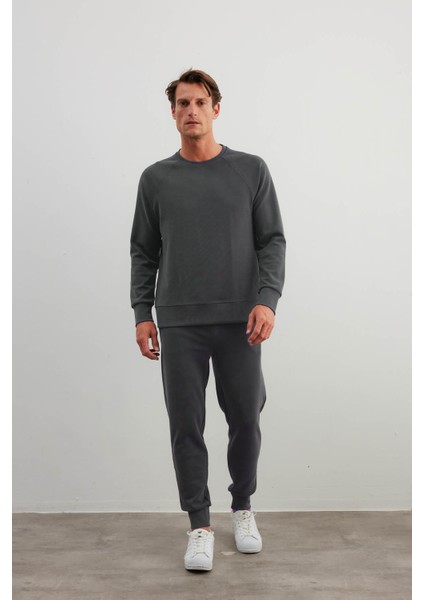 Erkek Soft Touch Reglan Kollu Sweatshirt