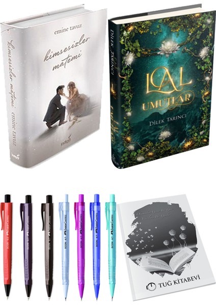 Lal Umutlar 1 Ciltli ve Kimsesizler Matemi 1 Ciltli Emine Tavuz 2'li Set + Hediyeli