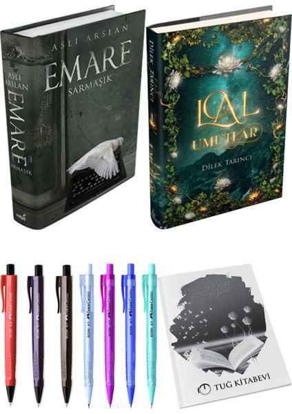Lal Umutlar 1 Ciltli ve Emare Sarmaşık Ciltli Aslı Arslan 2'li Set + Hediyeli