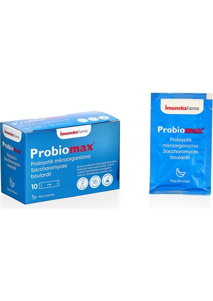 Probiomax Probiyotik İçeren Saşe Takviye Edici Gıda 10 Saşe 2'Li
