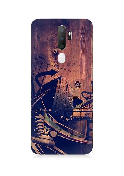 Oppo A9 2020 Uyumlu Karanlık Tiyatro Desenli Silikon Kılıf