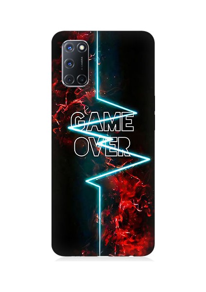 Oppo A72 Uyumlu Oyun Bitti Desenli Silikon Kılıf