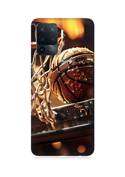 Oppo Reno 5 Lite Uyumlu Uzay Iskeleti Desenli Silikon Kılıf