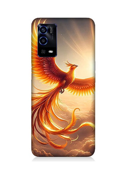 Oppo A55 Uyumlu Anka Kuşu Desenli Silikon Kılıf