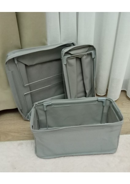 Çekmece Organizer Seti Çelik Destekli Katlanabilir Düzenleyici Kutu Set Çorap ve Çamaşır