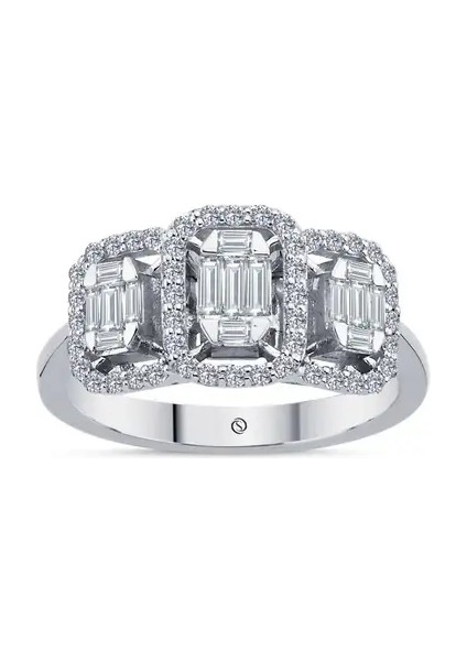 LUXURY COLLECTİON 0,53ct Baget Yüzük