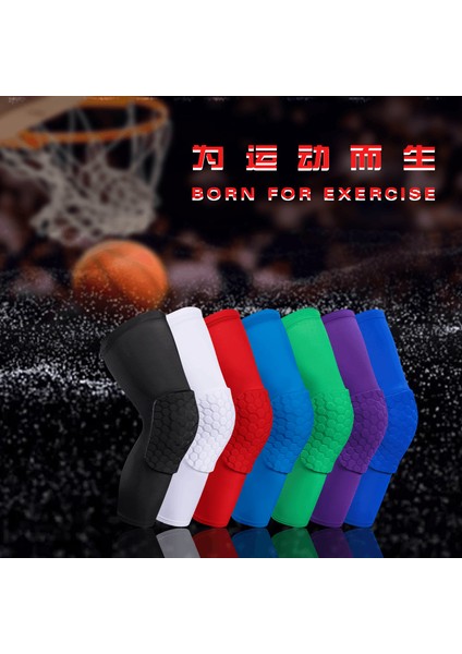 Basketbol Diz Pedleri Spor Petek Üreticisi Nefes Naylon Likra Bacak Muhafızları Diz Koşu Yetişkin Eğitimi (Yurt Dışından) indirimleri