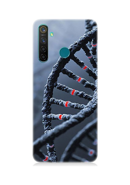 Realme 5 Pro Uyumlu Dna Sarmalı Desenli Silikon Kılıf