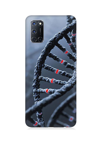 Oppo A52 Uyumlu Dna Sarmalı Desenli Silikon Kılıf