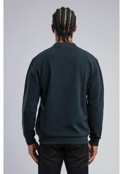 Newblend Erkek Polo Yaka Sweatshirt Lacivert fiyatları